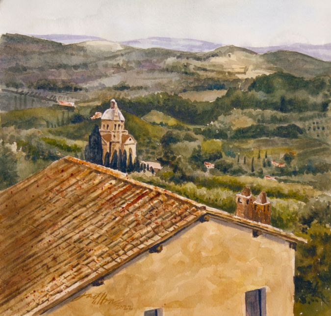 View From Montepulciano, Italy
